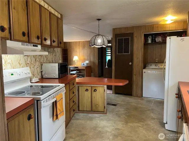 Another view of the kitchen. Plenty of storage.