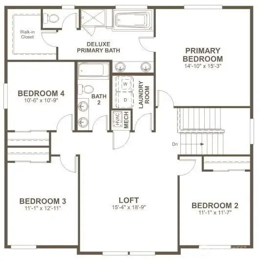 Upper Floor Layout