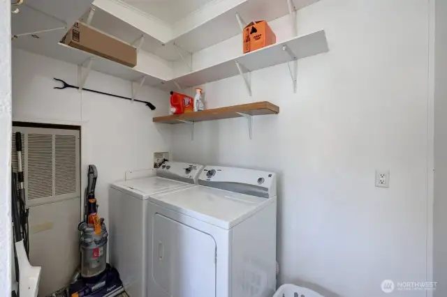 Laundry room off the dining room