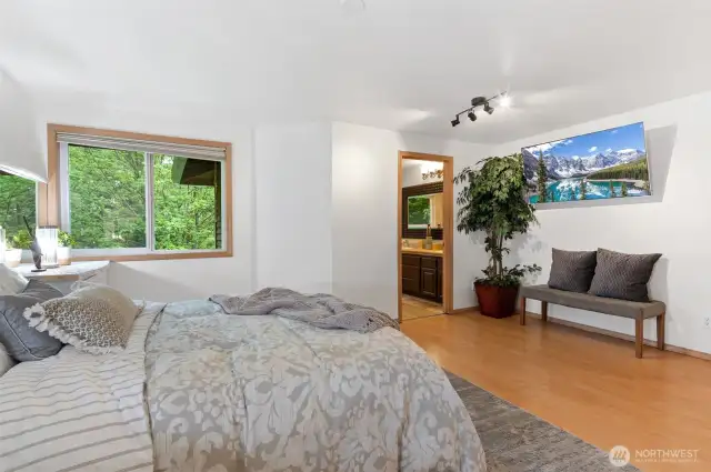 Create you private retreat with a sitting area to enjoy the views and watch television ~ the TV can stay!