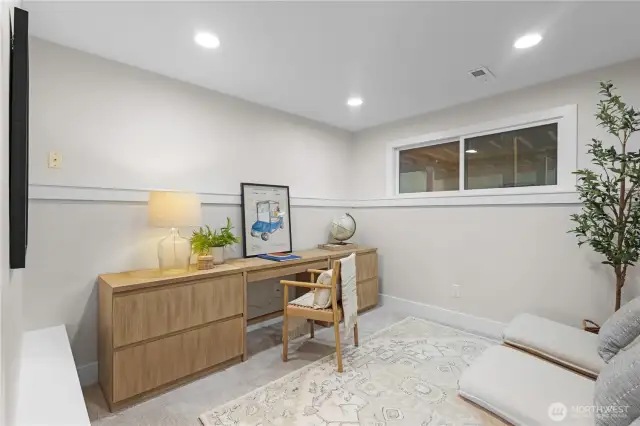 In addition to the 4 bedrooms, this home offers a spacious office.