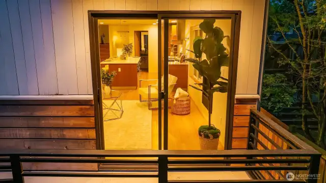 Balcony off Main Floor Living Room / Kitchen w Gas Hookup