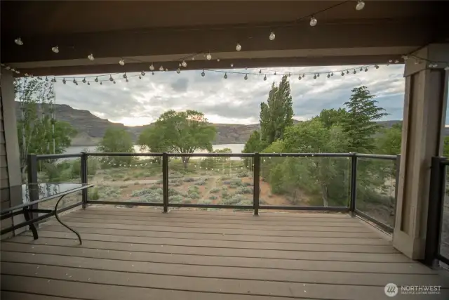 Nice covered deck off the 3rd floor.