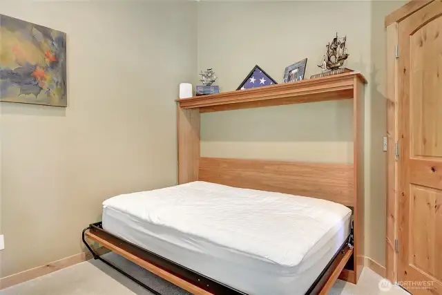 Home office also has a murphy bed for additional guest should the need arise.