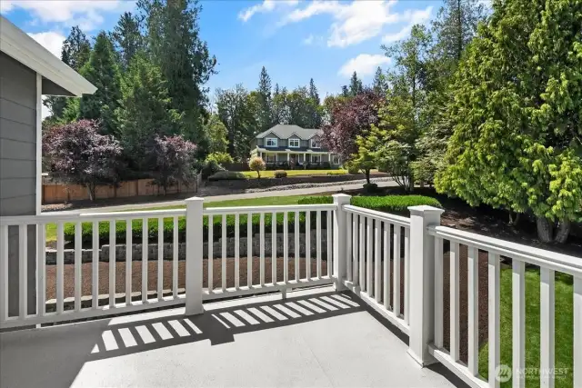 Primary Bedroom with French doors to Private Deck. Has 5 Piece Primary Bathroom Suite complete with Glass Surround Shower, Jetted Soaking Tub, and His & Her Sinks with walk In Closet
