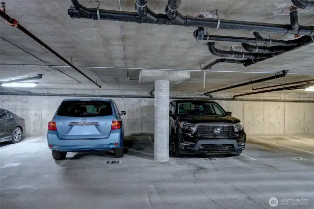 TWO parking spots assigned to this unit...#'s 33 & 34.