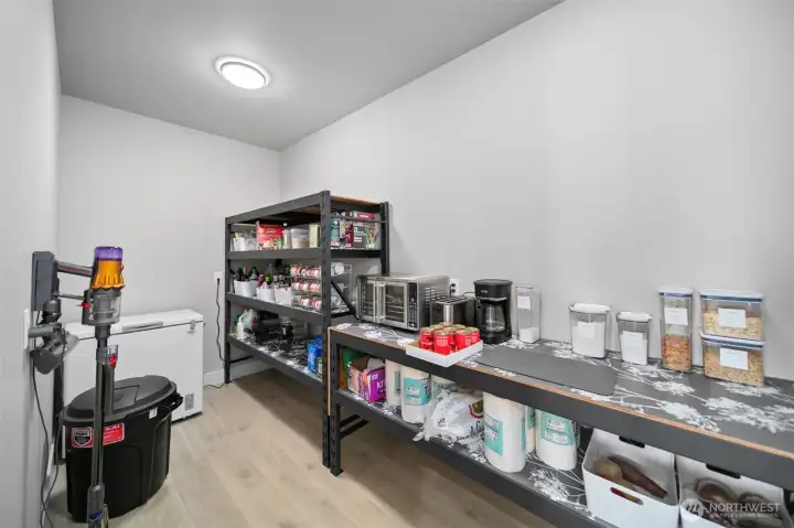 Walk-in pantry.