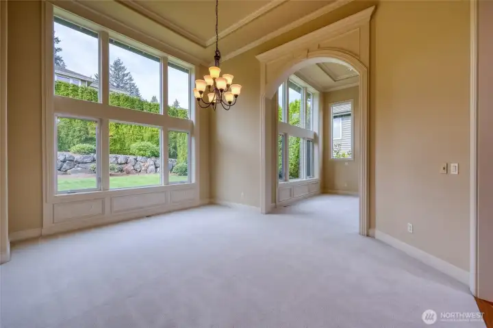 Beautiful classic millwork throughout.  Grand dining room.