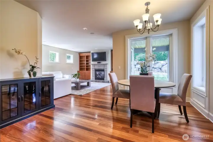 Cozy kitchen nook.