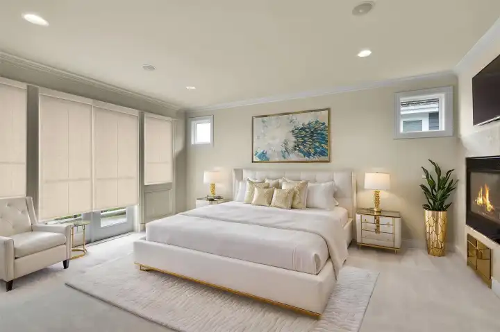 Primary bedroom - Virtually staged