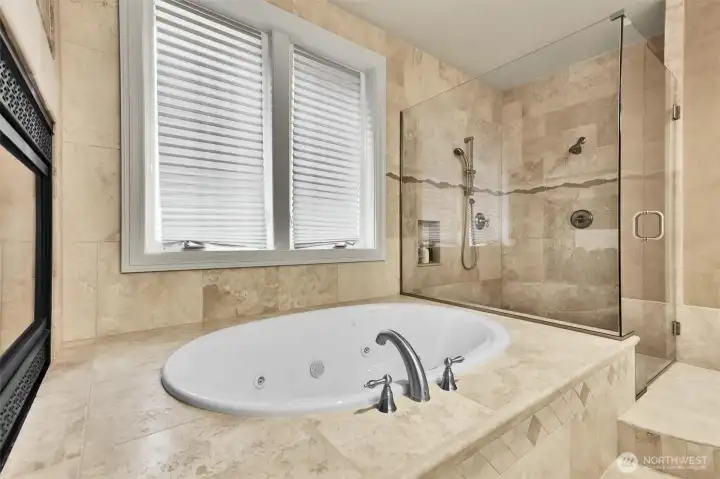 Close up of the primary bathroom.