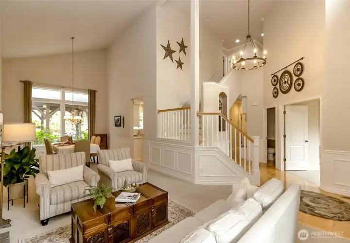 entry living dining office stairwell
