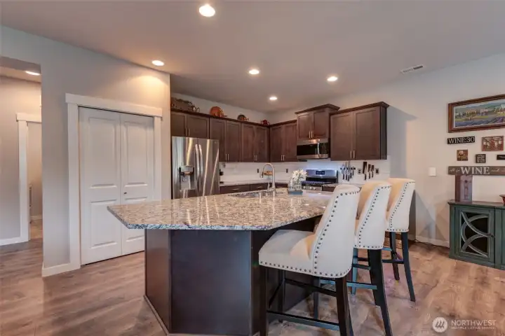 Eat in kitchen with pantry. Eat in kitchen with pantry.