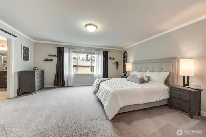 Very generous primary bedroom. Very generous primary bedroom.