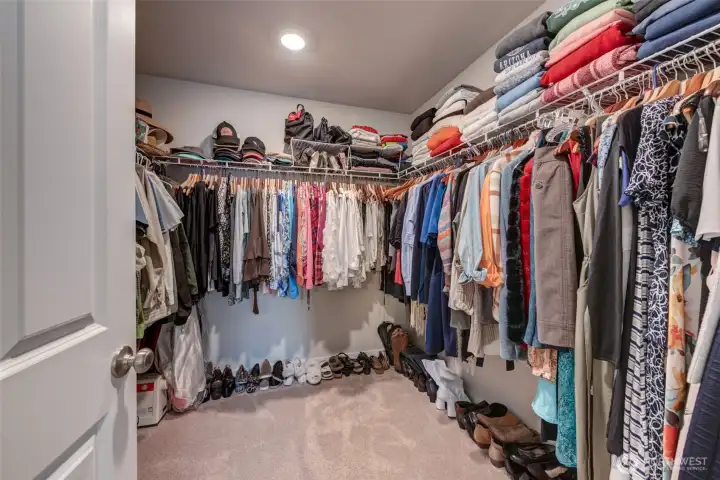 Primary closet. Primary closet.