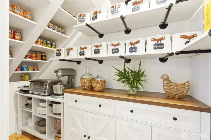 Just the coolest pantry! the storage bins will remain Just the coolest pantry! the storage bins will remain