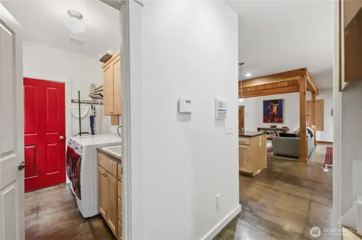 Main floor laundry/utility room.