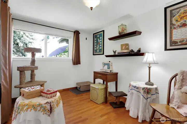 Third bedroom - double bed fits easily (was guest room before being converted into sewing and crafting room)