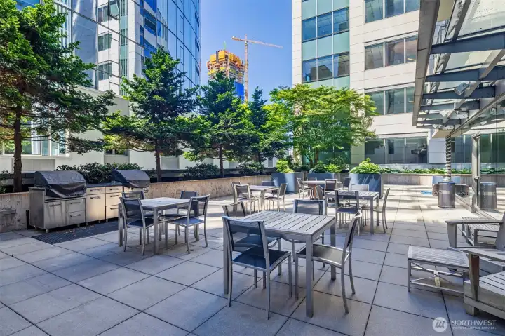 Common outdoor terrace. Common outdoor terrace.