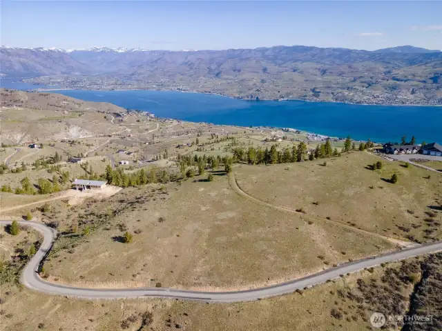 Wide paved roads give you easy access to the property