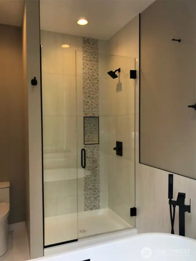 Separate Shower and Soaking Tub