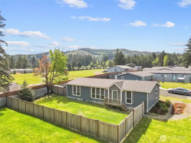 Newer home built in 2022 on a 8,700 sq ft lot with two fully fenced yards. This residential neighborhood is only 15 minutes away from Olympia and 8 minutes from downtown Shelton.