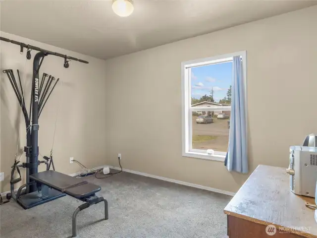 Second bedroom has great space for double beds