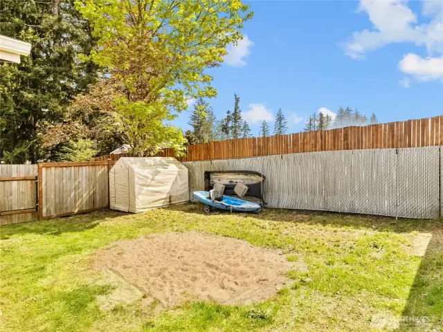 Sunny area for your veggie garden, fully fenced for privacy