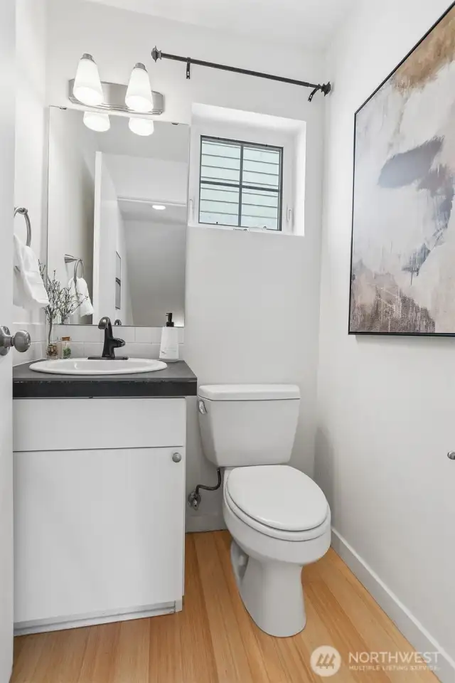 Main floor powder room.