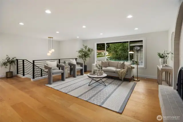 Beautiful oak wood floors throughout the house