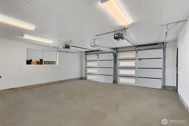 Spacious 2 car garage