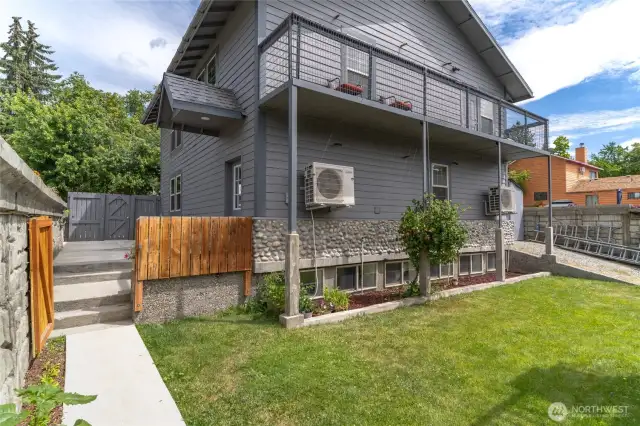 Shop with two separate living spaces.