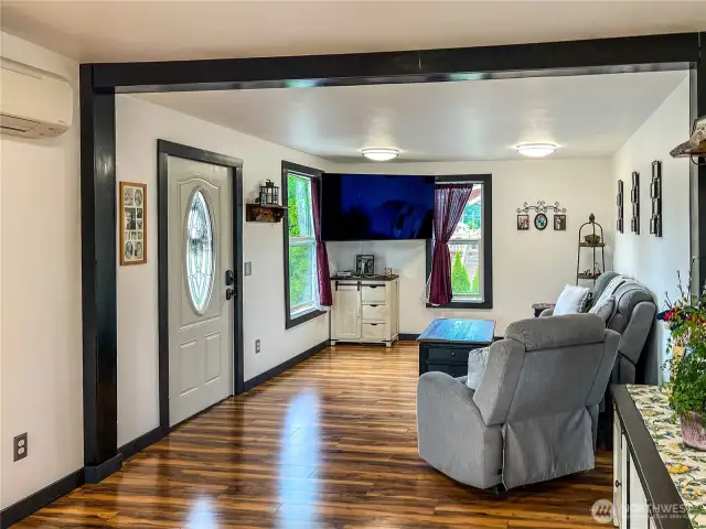 Living Room with all new flooring