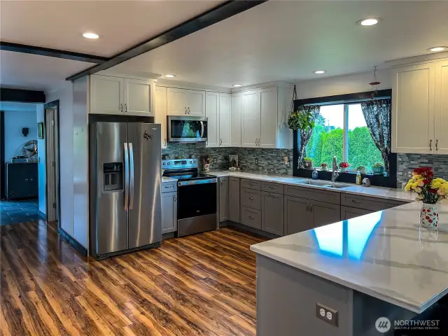 All New Stainless Steel Appliances, also wired for dishwasher.