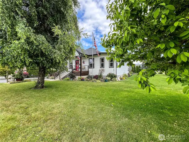 A lot of mature landscaping and room for lots of outside enjoyment.