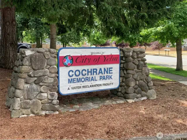 Park located next door to the community.