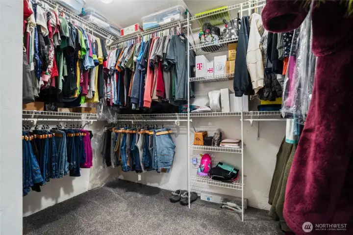 Downstairs Walk in Closet
