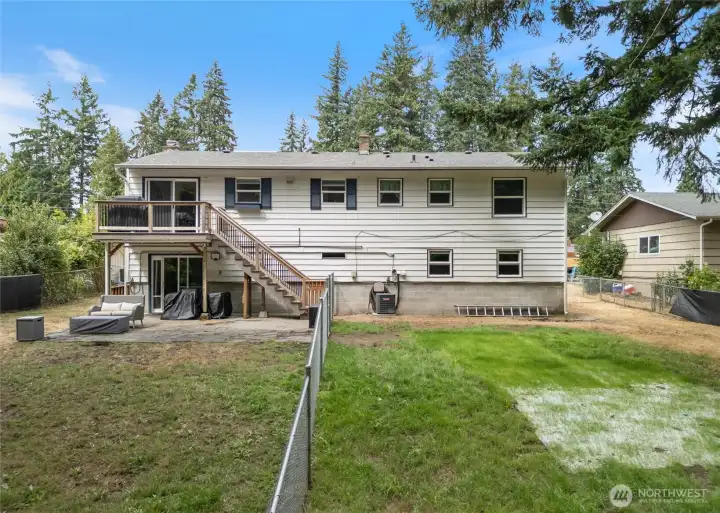 Backyard Split Fence