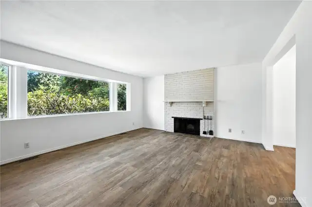 Living room off entry is bright and full of light!