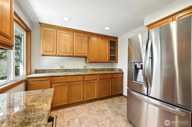 Updated kitchen with plenty of storage space!