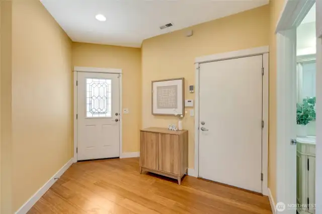 Bright foyer with closet storage and easy access to main living spaces—perfect for organized, everyday living.