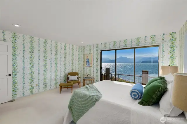 A look across the guest suite on the main floor