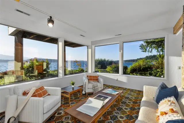 This is on the north side of the large recreation room and, as most all the rooms, takes in the amazing views.