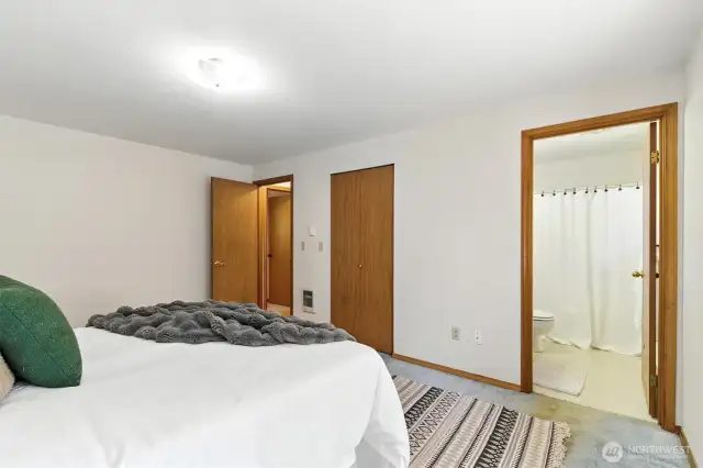 Main bed and bath