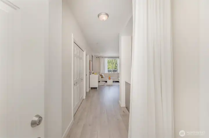 Cozy & welcoming entrance to your new condo!