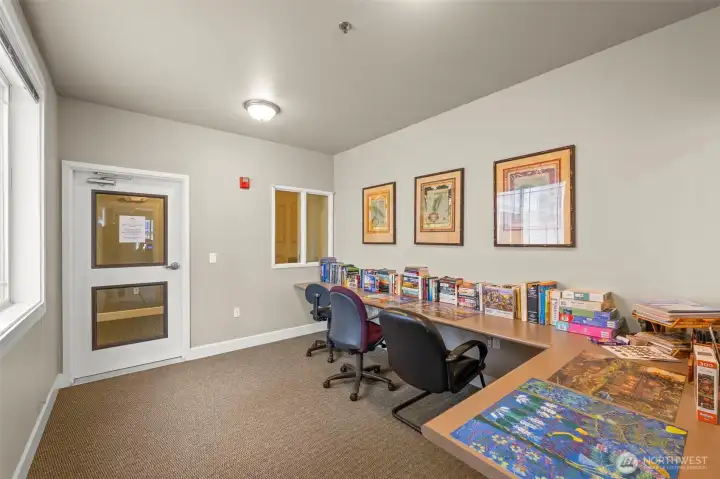 Condo features include a game room!