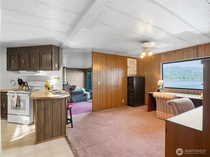 Enjoy easy access from the bonus room to the open-concept kitchen.