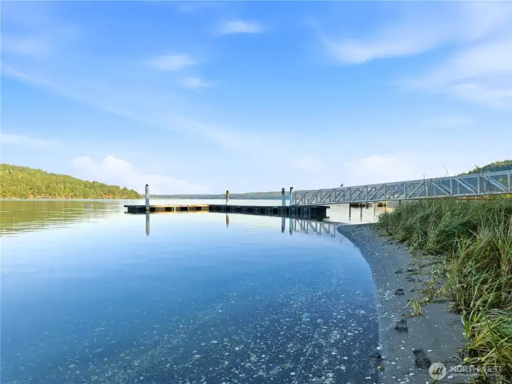 104' of sandy beach!