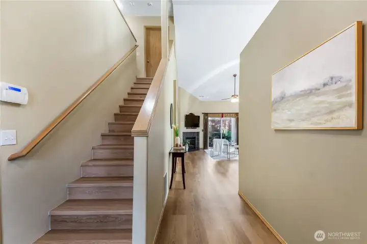 As you enter you will love all of the natural light and high ceilings.