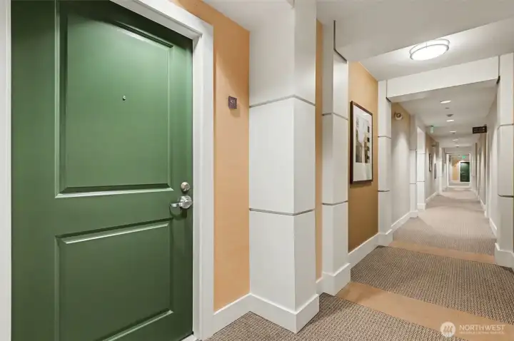 The door to your fourth floor oasis
